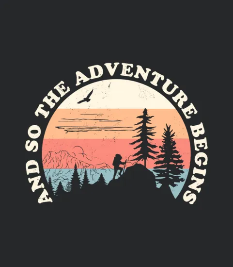 And So The Adventure Begins Retro Camping Hiking