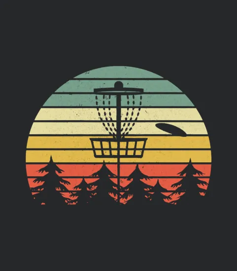 Disc Golf Retro Vintage Frisbee Design