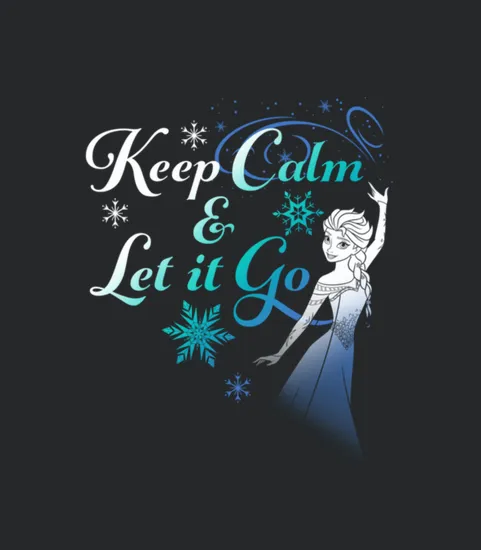 Frozen Elsa Keep Calm And Let It Go Graphic