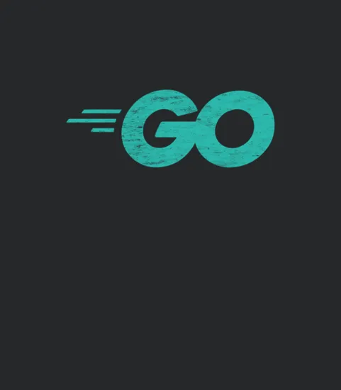 Go Programming Language With Go Logo Distressed