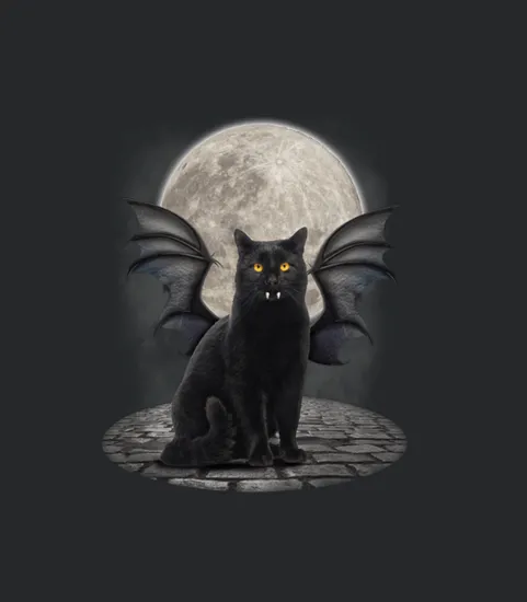 Gothic Cat Tshirts Vampire Funny Gifts Cats Lover