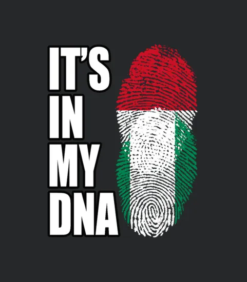 Indonesian And Nigerian Mix Heritage Dna Flag