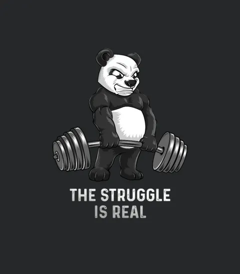 Panda Deadlift Gift Powerlifter Bodybuilding