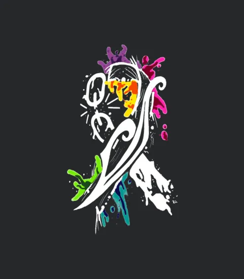 Water Color Ribbon White