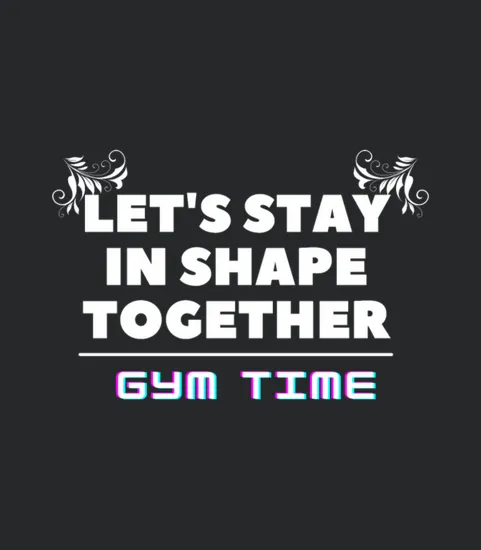 Gym Time Motivational Text Based Design