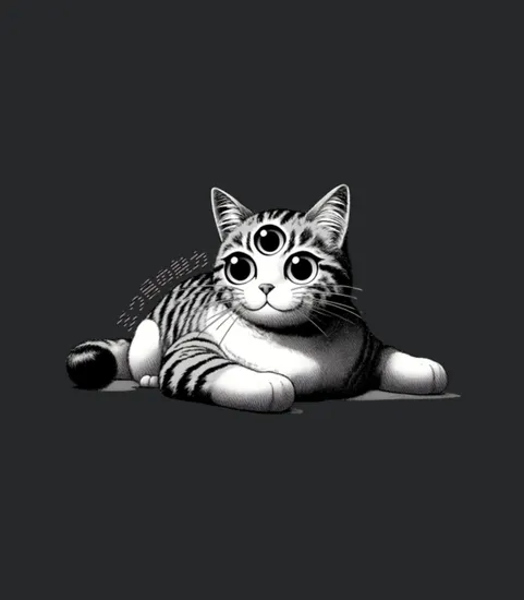 Three Eyed Cat Enigma A Mystical Japanese Marvel