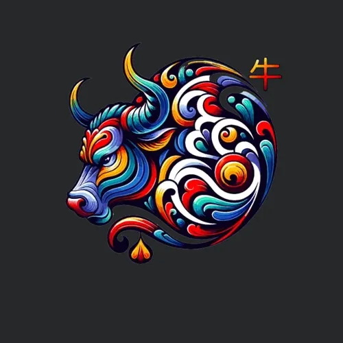 Chinese Zodiac Ox Astrological Sign Elegant