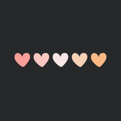 Pastel Hearts Horizontal