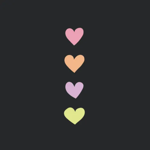 Pastel Hearts Vertical