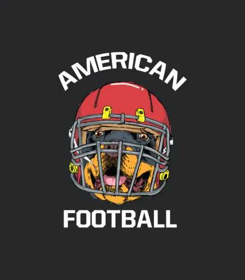 American Football Animal Dog Lover Giftidea