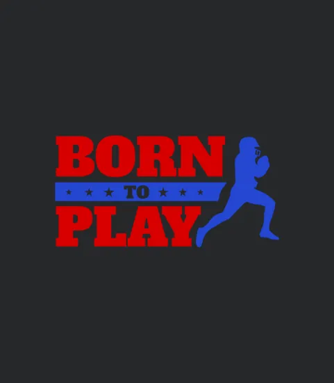 American Football Born To Play Funny Gift Idea