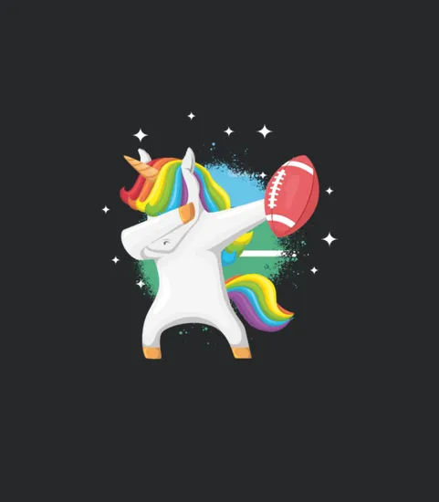 American Football Rugby Unicorn Rugby Player Gift