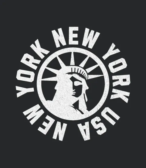 New York New York Usa With Statue Of Liberty