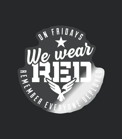 Red Friday Patriotic Military Supporter Design