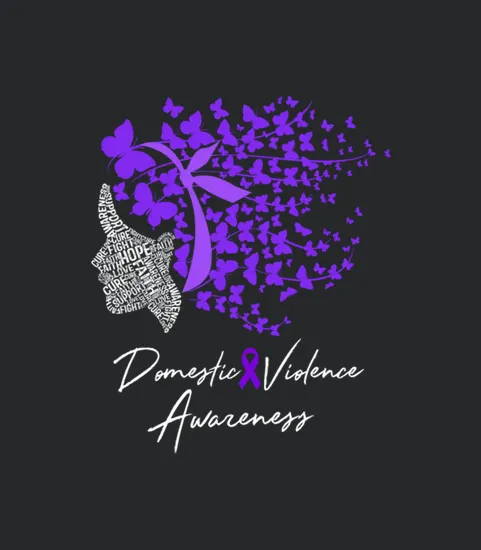 Domestic Violence Awareness Gifts Purple Butterfli