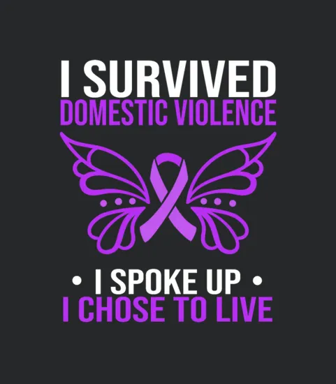 Domestic Violence Awareness I Spoke Up Purple