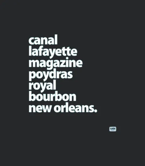 New Orleans Street Names Downtown