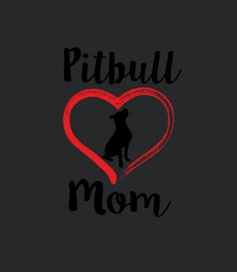 Pitbull Mom Womens Shirt Cute Pit Bull Dog Gift