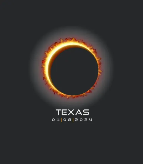 2024 Texas Eclipse Memento Souvenir April 8 Solar