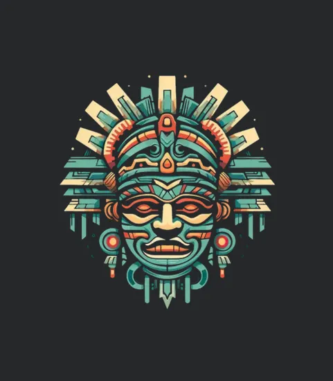 Aztec Warrior Mask Mayan Culture Ancient Tribal