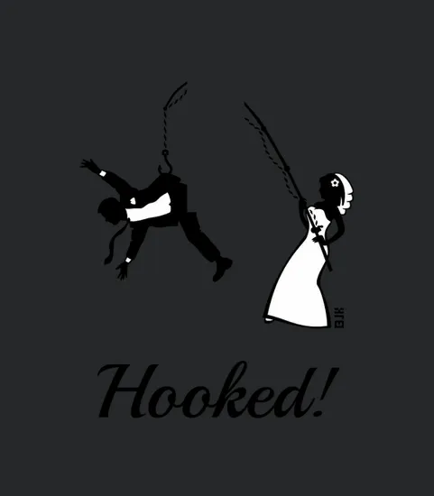 Hooked Bride Fishing Groom Stag Party