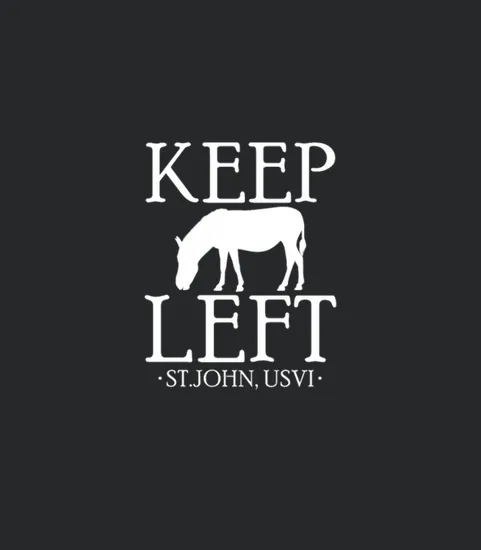 Keep Left St John Usvi Donkey