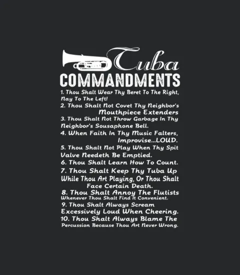 10 Tuba Commandments Mens