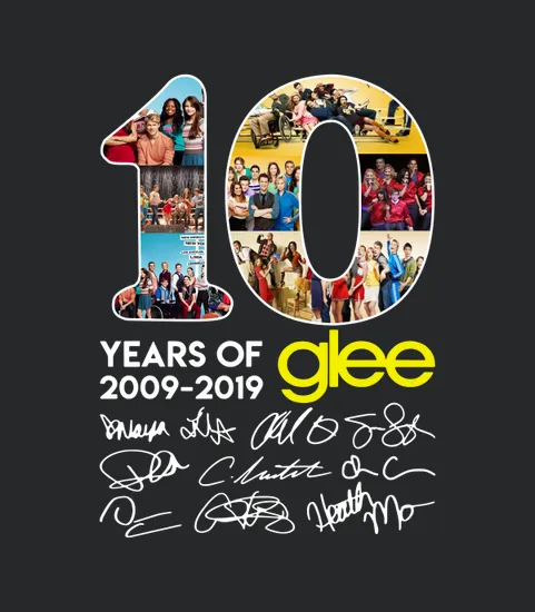 10 Years Of Glee 2009 2019 Signature Thank