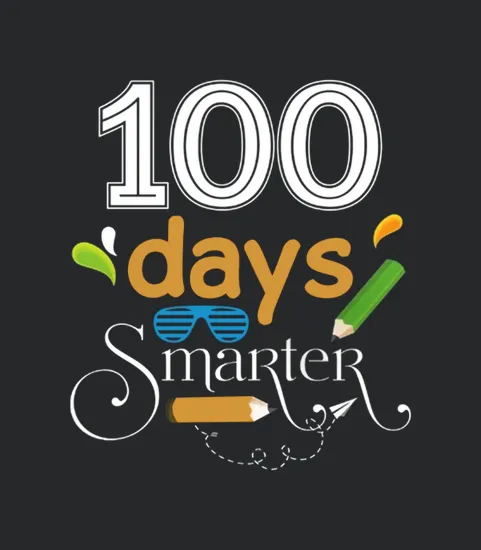 100 Days Smarter 100th Day Of School Teacher Kid T 10 Wv6 Black