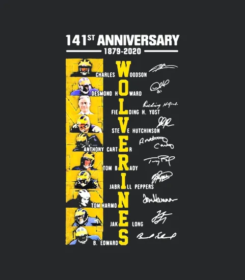 141st Anniversary 1879 2020 Michigan Wolverines All Signature