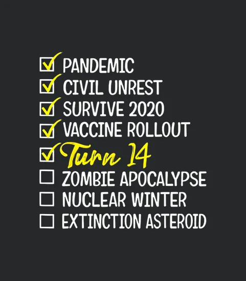 14th Birthday Gift 14 Years Old Checklist