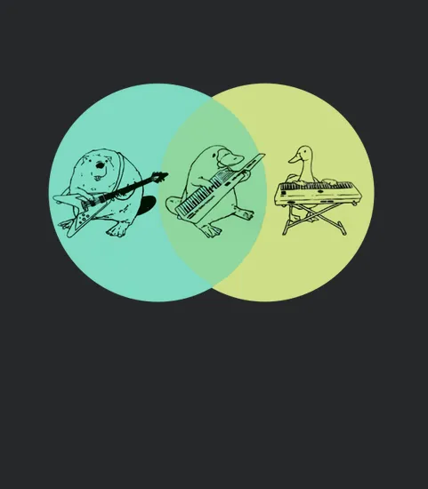 17 Keytar Platypus Venn Diagram Funny