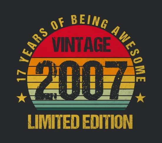 17 Years Old Of Being Awesome 2007 17th Birthday