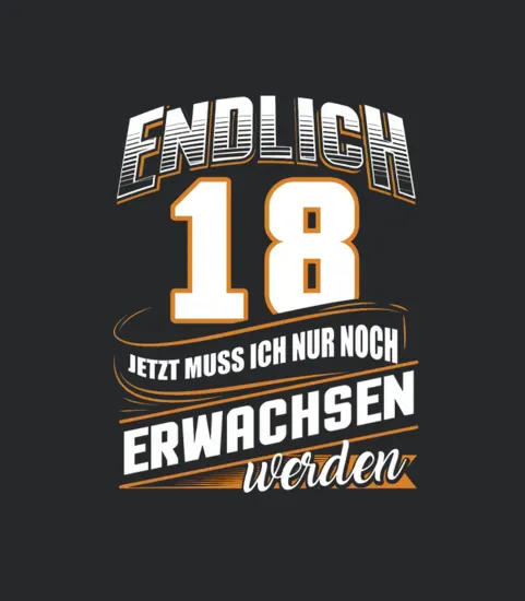 18 Jahre Geburtstag Geburtstag Erwachsenen