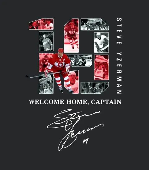 18 Steve Yzerman Welcome Home Captain Signature