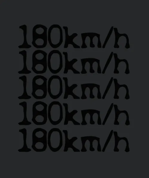180 Km H Funny Sayings Design Number