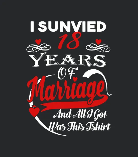 18th Wedding Anniversary Gift For Women Men