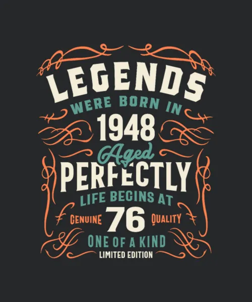 1948 76th Birthday Gifts 76 Year Old Men Women