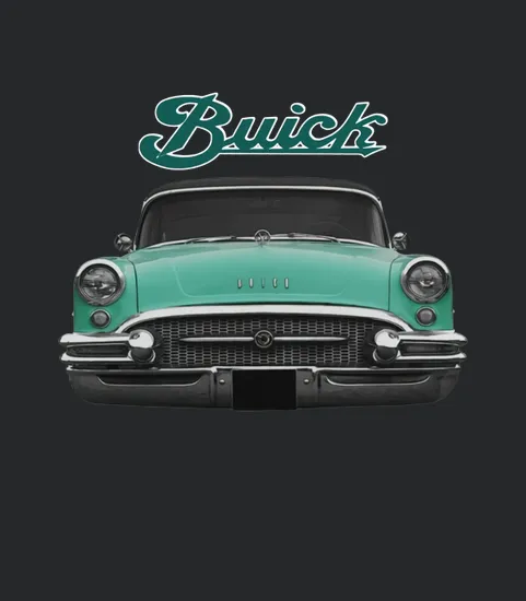 1955 Buick Two Side Green