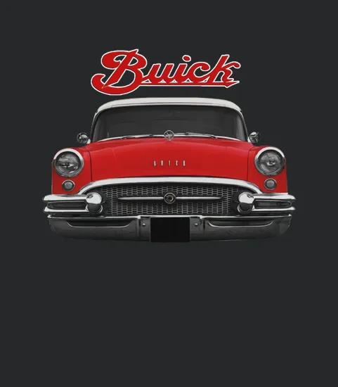 1955 Buick Two Side Red
