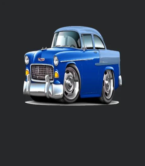 1955 Chevy Belair Blue Car Custom