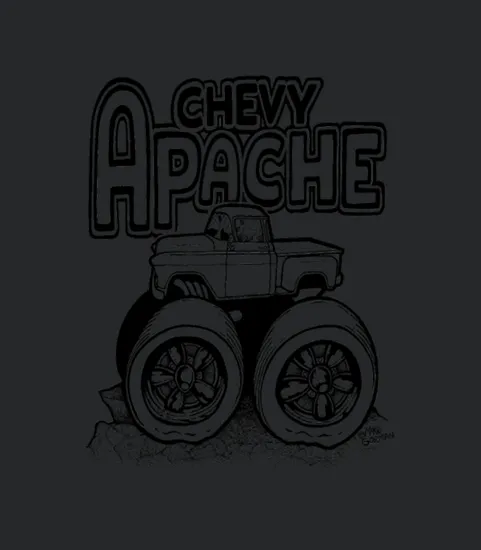 1956 Chevy Apache Pickup Monster Truck Mens