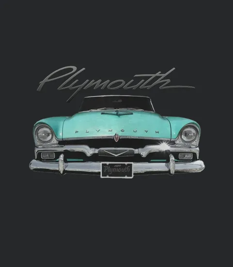 1956 Plymouth Two Side Blue
