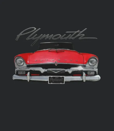 1956 Plymouth Two Side Red