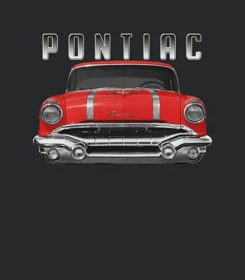1956 Pontiac Front Red