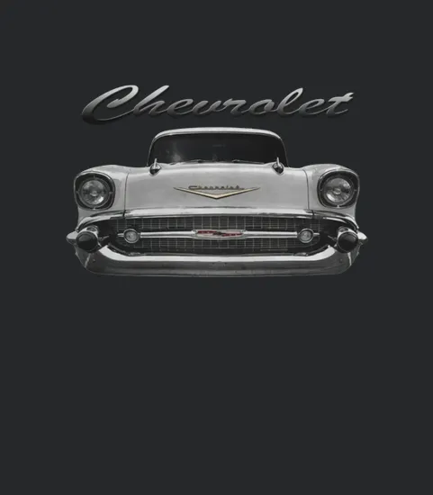 1957 Belair Front White