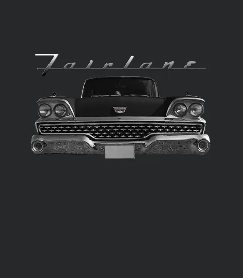 1959 Ford Fairlane Front Black