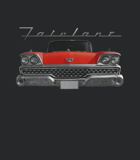 1959 Ford Fairlane Front Red