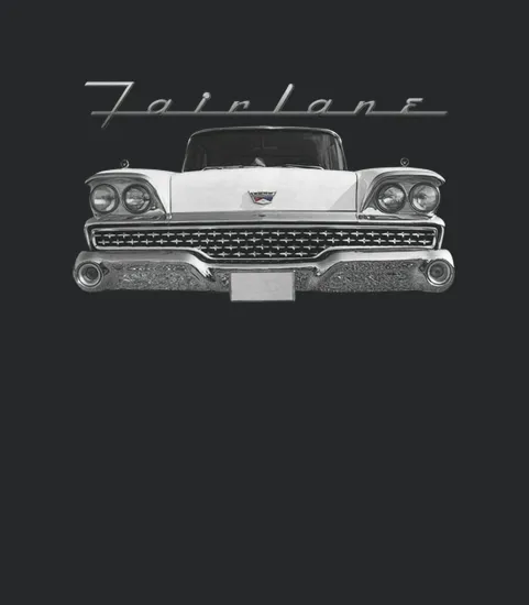1959 Ford Fairlane Front White