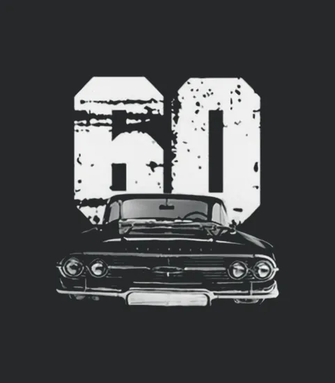 1960 Chevy Impala Front Grill View With Year